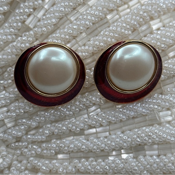 Yves Saint Laurent Jewelry Vintage Ysl Enamel Stud Earrings 5